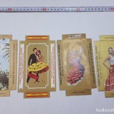 Etiquetas antiguas: LOTE CUATRO TAPAS CAJAS PASAS MOSCATEL, MÁLAGA.. Lote 253798720
