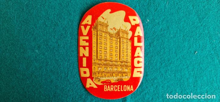 Etiquetas antiguas: ETIQUETA HOTEL AVENIDA PALACE BARCELONA - ESPA&Ntilde;A
