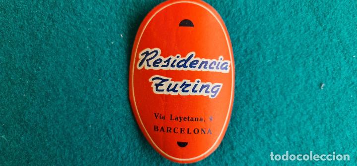 Etiquetas antiguas: ETIQUETA HOTEL RESIDENCIA TURING BARCELONA - ESPA&Ntilde;A