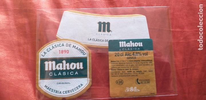 Etiquetas antiguas: CERVEZA-V9ET-II-ETIQUETAS-MAHOU-CLASICA-20CL