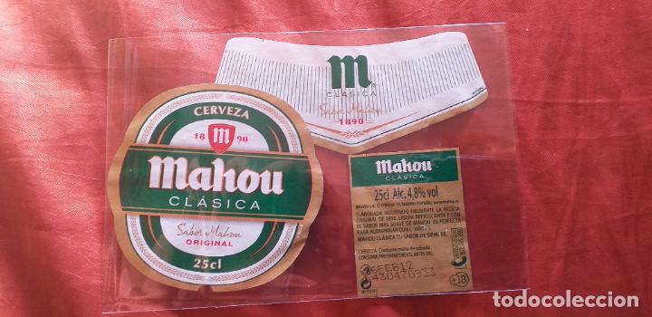 Etiquetas antiguas: CERVEZA-V9ET-II-ETIQUETAS-MAHOU-CLASICA-25CL