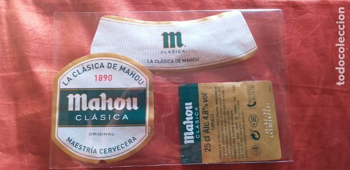 Etiquetas antiguas: CERVEZA-V9ET-II-ETIQUETAS-MAHOU-CLASICA-25CL.