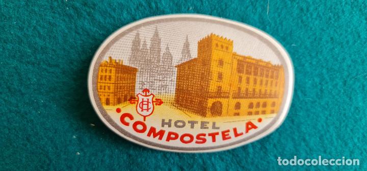 Etiquetas antiguas: ETIQUETA HOTEL COMPOSTELA SANTIAGO DE COMPOSTELA - ESPA&Ntilde;A