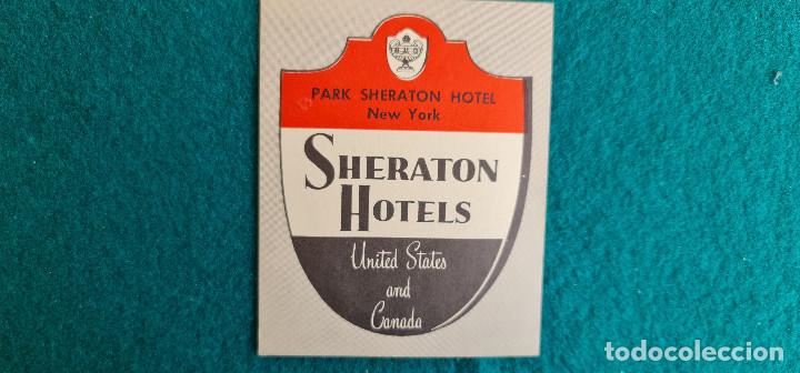 Etiquetas antiguas: ETIQUETA HOTEL PARK SHERATON NEW YORK - U.S.A.
