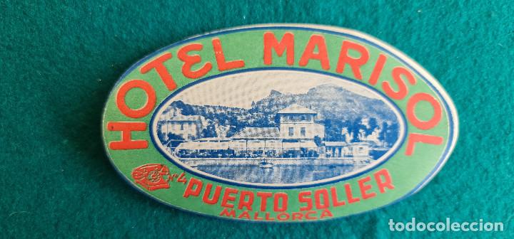 Etiquetas antiguas: ETIQUETA HOTEL MARISOL PUERTO SOLLER MALLORCA - ESPA&Ntilde;A