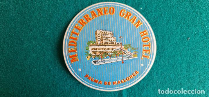 Etiquetas antiguas: ETIQUETA GRAN HOTEL MEDITERRANEO PALMA DE MALLORCA - ESPA&Ntilde;A