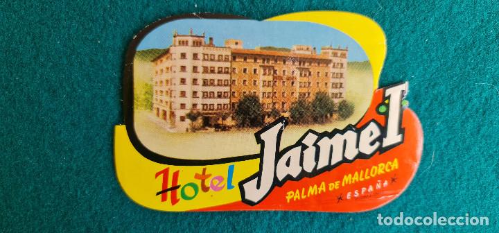 Etiquetas antiguas: ETIQUETA HOTEL JAIME I PALMA DE MALLORCA - ESPA&Ntilde;A