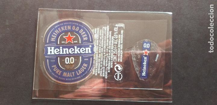 Etiquetas antiguas: CERVEZA-V9ET-III-ETIQUETAS-HEINEKEN 0,0