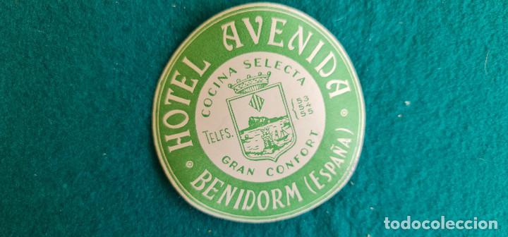 Etiquetas antiguas: ETIQUETA HOTEL AVENIDA BENIDORM - ESPA&Ntilde;A