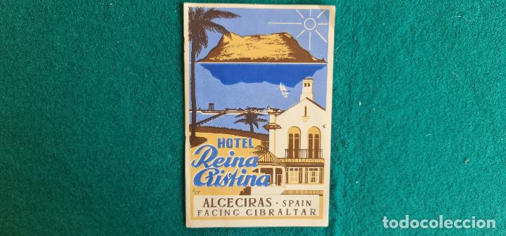 Etiquetas antiguas: ETIQUETA HOTEL REINA CRISTINA ALGECIRAS - ESPA&Ntilde;A