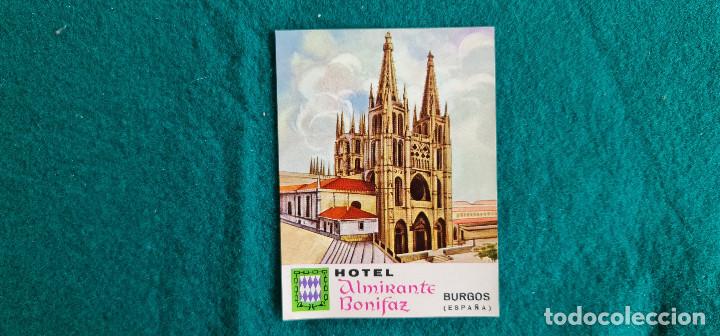 Etiquetas antiguas: ETIQUETA HOTEL ALMIRANTE BONIFAZ BURGOS - ESPA&Ntilde;A