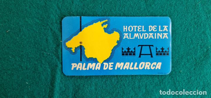 Etiquetas antiguas: ETIQUETA HOTEL DE LA ALMUDAINA PALMA DE MALLORCA - ESPA&Ntilde;A