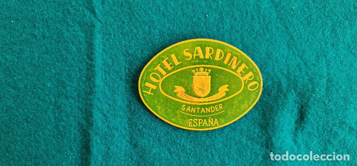 Etiquetas antiguas: ETIQUETA HOTEL SARDINERO SANTANDER - ESPA&Ntilde;A