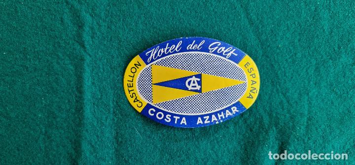 Etiquetas antiguas: ETIQUETA HOTEL DEL GOLF (CASTELLON) - ESPA&Ntilde;A