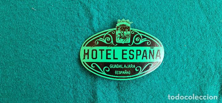 Etiquetas antiguas: ETIQUETA HOTEL ESPA&Ntilde;A GUADALAJARA - ESPA&Ntilde;A