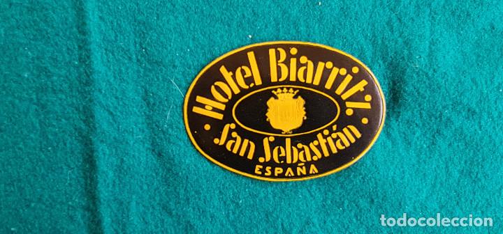 Etiquetas antiguas: ETIQUETA HOTEL BIARRITZ SAN SEBASTIAN - ESPA&Ntilde;A