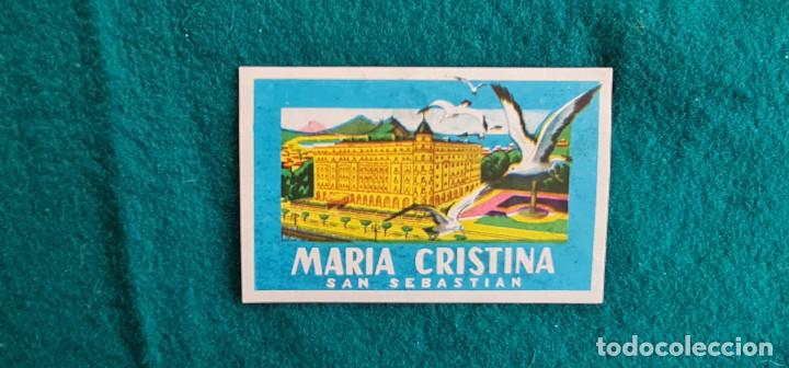 Etiquetas antiguas: ETIQUETA HOTEL MARIA CRISTINA SAN SEBASTIAN - ESPA&Ntilde;A