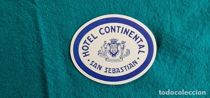 Etiquetas antiguas: ETIQUETA HOTEL CONTINENTAL SAN SEBASTIAN - ESPA&Ntilde;A
