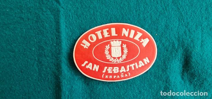 Etiquetas antiguas: ETIQUETA HOTEL NIZA SAN SEBASTIAN - ESPA&Ntilde;A