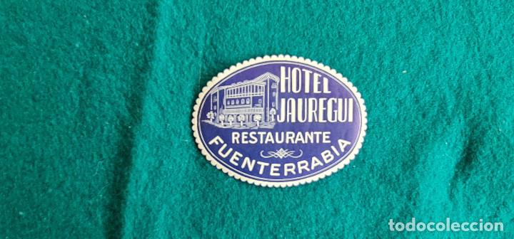Etiquetas antiguas: ETIQUETA HOTEL JAUREGUI FUENTERRABIA - ESPA&Ntilde;A