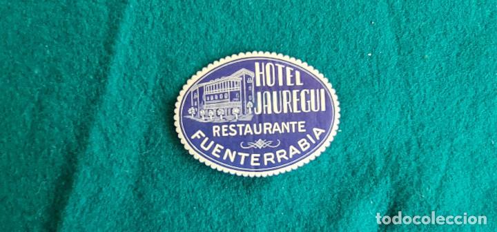 Etiquetas antiguas: ETIQUETA HOTEL JAUREGUI FUENTERRABIA - ESPA&Ntilde;A