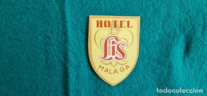 Etiquetas antiguas: ETIQUETA HOTEL LIS MALAGA - ESPA&Ntilde;A