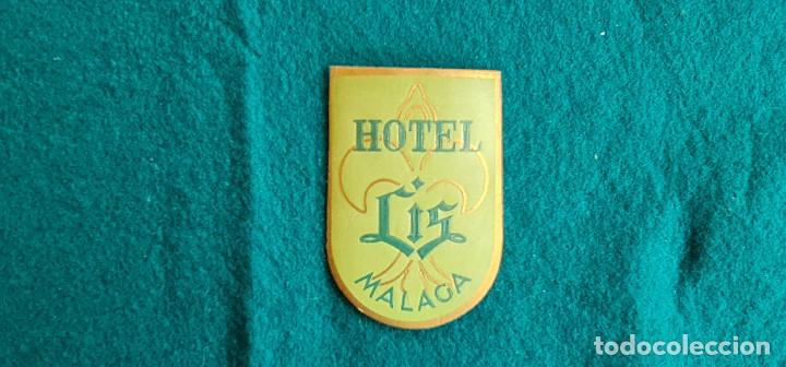Etiquetas antiguas: ETIQUETA HOTEL LIS MALAGA - ESPA&Ntilde;A