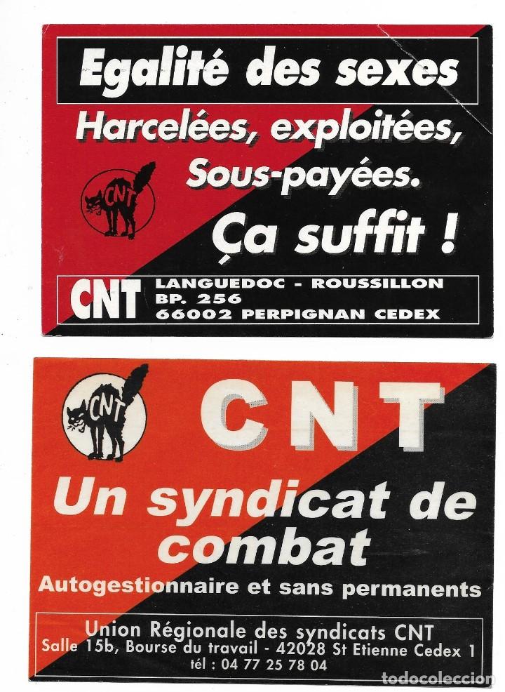Alte Etiketten: etiquetas adhesivas pol&iacute;ticas de la CNT de Francia