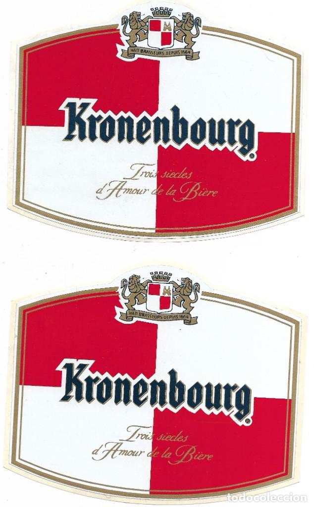 Alte Etiketten: Etiqueta adhesiva de KRONENBOURG