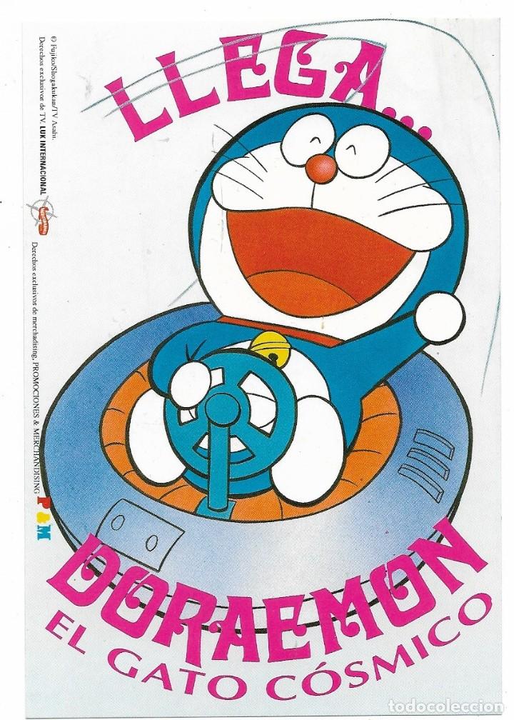 Etiquetas antiguas: Etiqueta adhesiva de DORAEMON EL GATO C&Oacute;SMICO