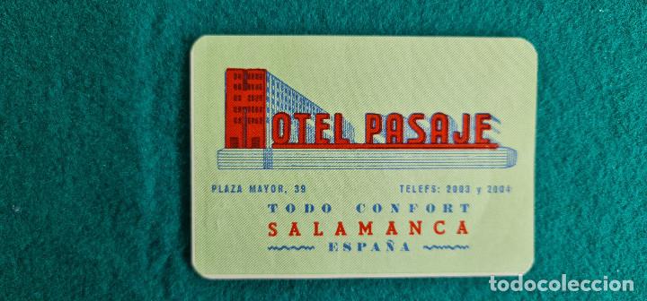Etiquetas antiguas: ETIQUETA HOTEL PASAJE - SALAMANCA - ESPA&Ntilde;A