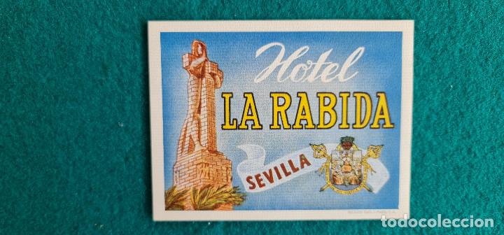 Etiquetas antiguas: ETIQUETA HOTEL LA RABIDA - SEVILLA - ESPA&Ntilde;A