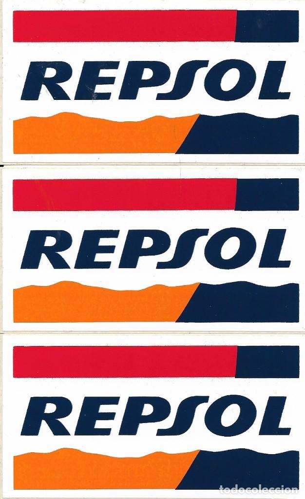 Etiquetas antiguas: Etiqueta adhesiva de REPSOL
