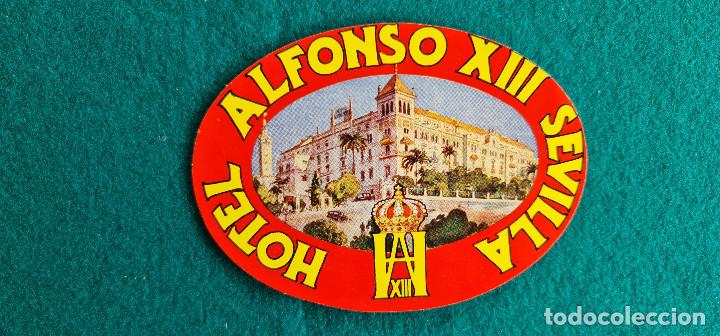 Etiquetas antiguas: ETIQUETA HOTEL ALFONSO XIII - SEVILLA - ESPA&Ntilde;A