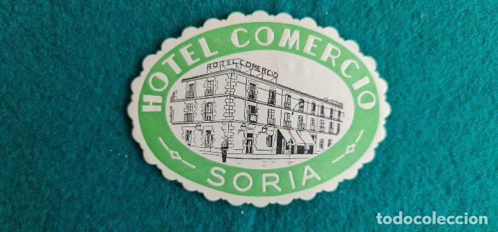 Etiquetas antiguas: ETIQUETA HOTEL COMERCIO - SORIA - ESPA&Ntilde;A