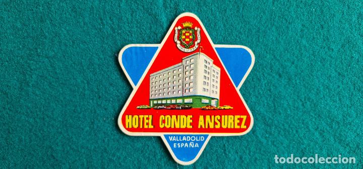 Etiquetas antiguas: ETIQUETA HOTEL CONDE ANSUREZ - VALLADOLID - ESPA&Ntilde;A