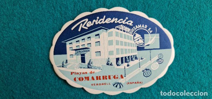 Etiquetas antiguas: ETIQUETA HOTEL RESIDENCIA BRISAMAR S.A. - PLAYAS DE COMARRUGA (VENDRELL) - ESPA&Ntilde;A