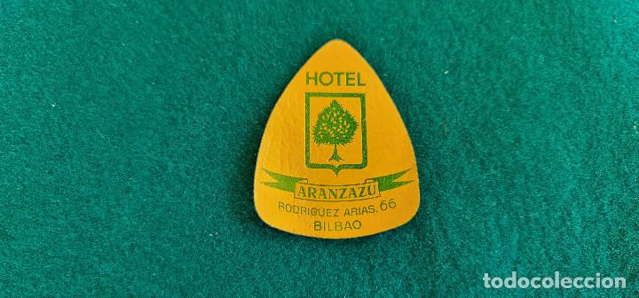 Etiquetas antiguas: ETIQUETA HOTEL ARANZAZU - BILBAO - ESPA&Ntilde;A