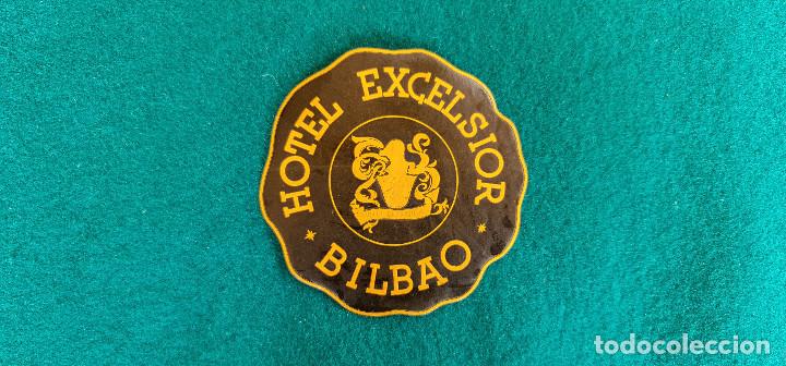 Etiquetas antiguas: ETIQUETA HOTEL EXCELSIOR - BILBAO - ESPA&Ntilde;A