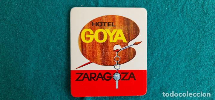 Etiquetas antiguas: ETIQUETA HOTEL GOYA - ZARAGOZA - ESPA&Ntilde;A