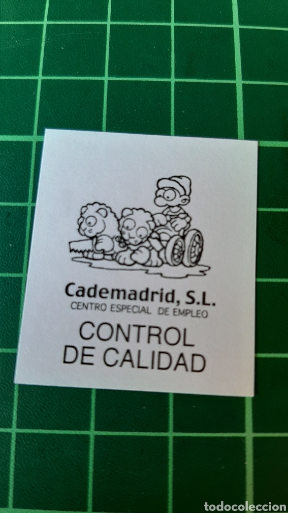Alte Etiketten: CADEMADRID CENTRO ESPECIAL EMPLEO CONTROL CALIDAD SELLOS ESPA&Ntilde;A CORREOS ETIQUETA