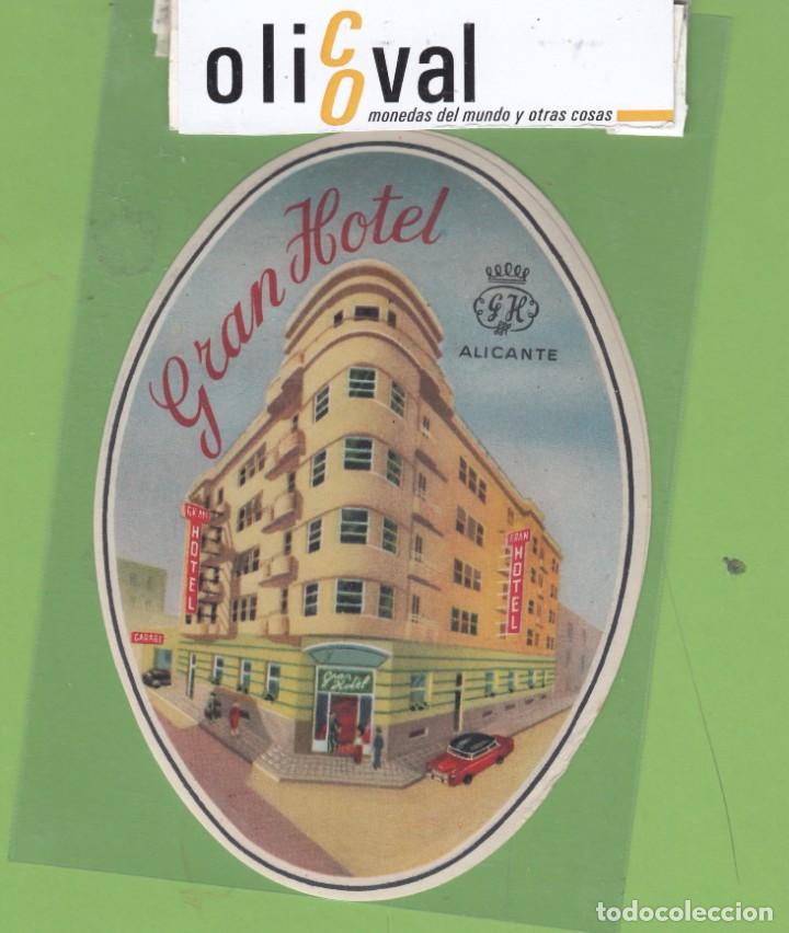 Etiquetas antiguas: ETIQUETA HOTEL GEAN HOTEL OVAL 120X85 mm EH3283