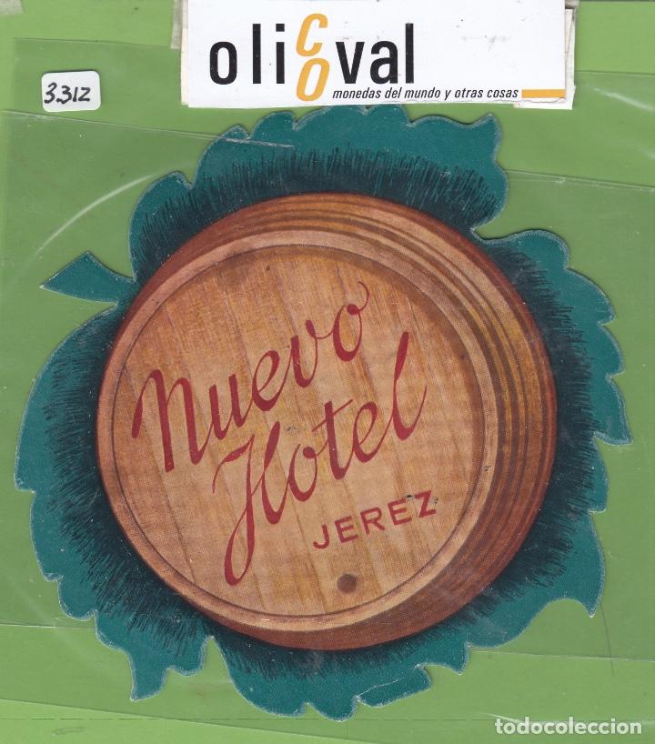 Etiquetas antiguas: ETIQUETA HOTEL NUEVO HOTEL JEREZ TROQUEL IRREGULAR IRREGULAR 130 mm EH3312