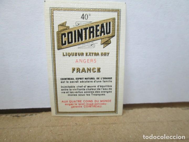 Etiquetas antiguas: ANTIGUA ETIQUETA BRANDY CO&Ntilde;AC, LICOR COINTREAU, ETIQUETA PEQUE&Ntilde;A