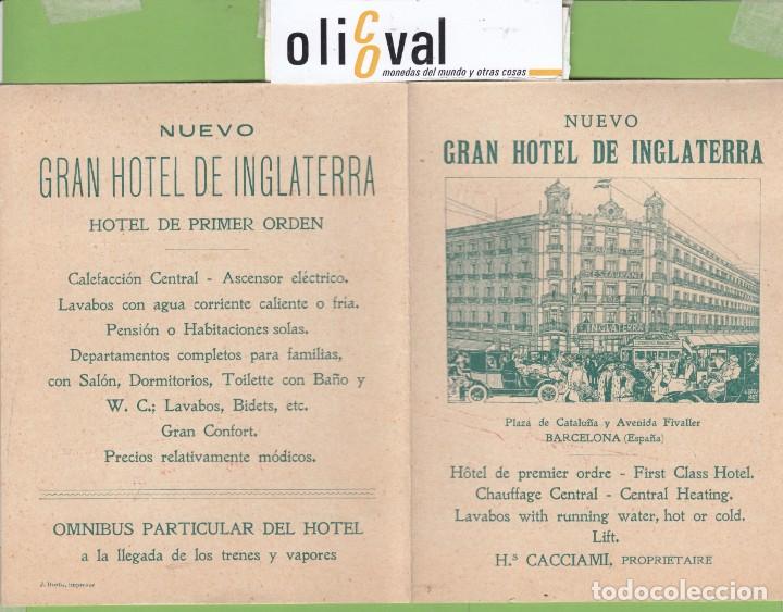 Etiquetas antiguas: ETIQUETA DE LA EPOCA GRAN HOTEL INGLATERRS 1915 / 20 NO TIENE FECHA VER TARIFA EH3322/