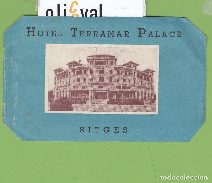 Etiquetas antiguas: ETIQUETA HOTEL TERRAMAR PALACE SITGES BARCELONA 150X96mm EH3372