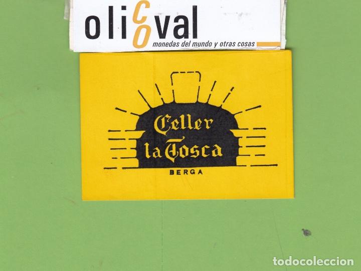 Etiquetas antiguas: ETIQUETA HOTEL CELLER LA TOSCA BERGA BARCELONA 80X 55 EH337