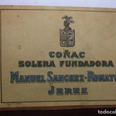 Etiquetas antiguas: 12 - ETIQUETA DE UNA BODEGA DE JEREZ DE LA FRA..- ANTIGUA. Lote 266831569