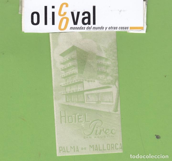 Etiquetas antiguas: ETIQUETA HOTEL PIREC PALMA 45 X 80 mm ILUSTRACION. EH3389