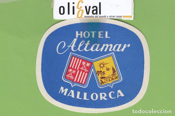 Etiquetas antiguas: ETIQUETA HOTEL ALTAMAR MALLORCA TROQUEL 115 mm EH3408